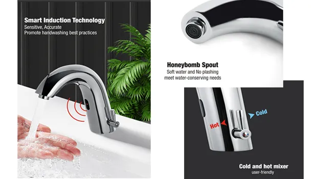 HOTEC Basin Mounted Sensor Faucets: A Solid Choice for Hygienic Washrooms